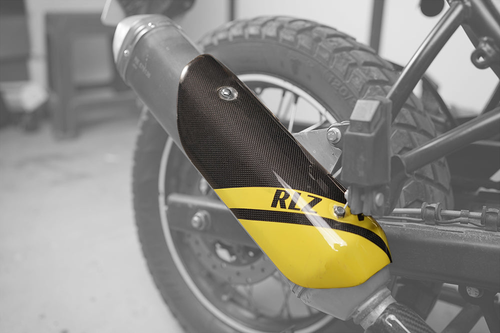 Carbon Fiber Exhaust Guard for Royal Enfield Himalayan RLZ Motorsports