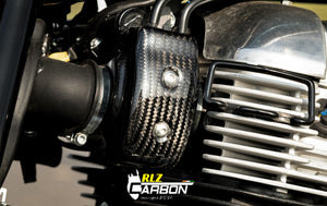 Open image in slideshow, Carbon Fiber Manifold Covers for Royal Enfield Interceptor 650
