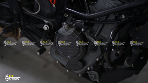 Carbon Fiber Clutch Cover Protector for KTM Duke 250/390 2017-2022 Model