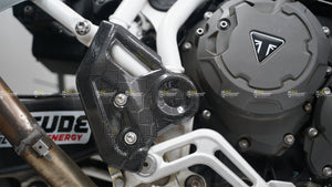 Carbon Fiber Heel Guards for Triumph Tiger 900