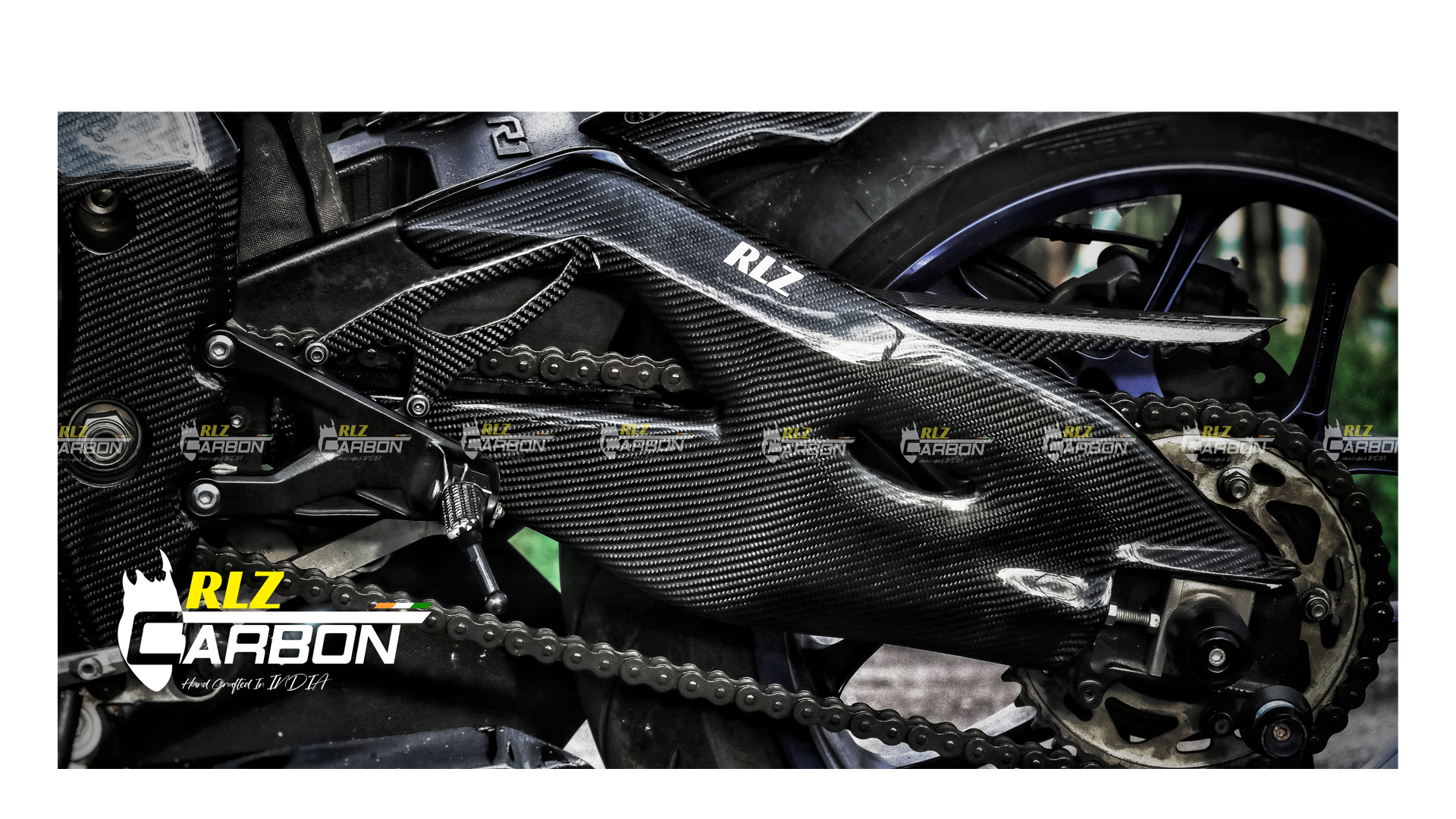 Carbon Fiber Swing Arm Covers for Yamaha R1 2015+